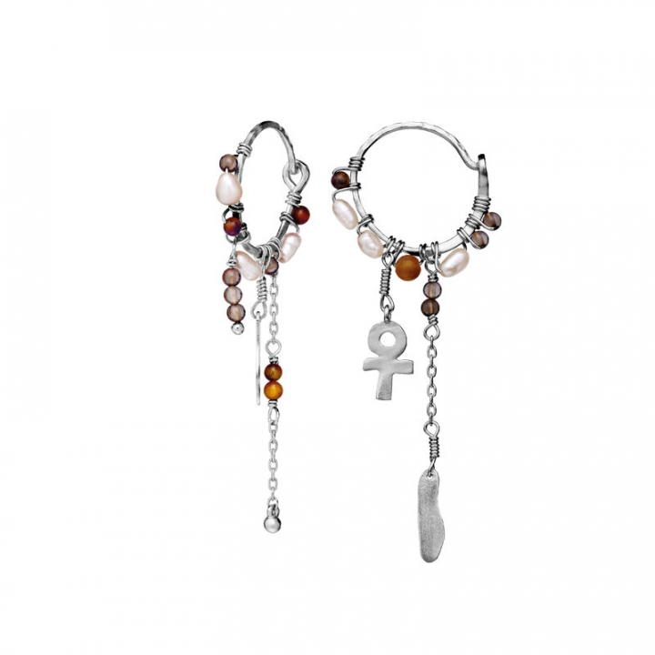 Lyra Oorbel Zilver in de groep Oorbellen / Zilveren oorbellen bij SCANDINAVIAN JEWELRY DESIGN (9849C)