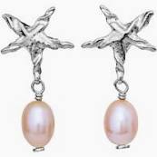 SANDIE Earrings Silver in de groep Oorbellen / Pareloorbellen bij SCANDINAVIAN JEWELRY DESIGN (9874C)