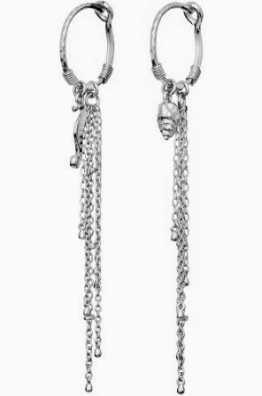 Sereia Earrings Silver in de groep Oorbellen / Zilveren oorbellen bij SCANDINAVIAN JEWELRY DESIGN (9876C)