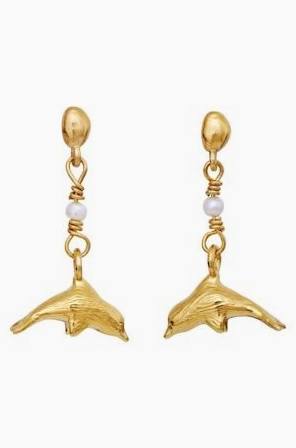 Adella earrings gold in de groep Oorbellen / Pareloorbellen bij SCANDINAVIAN JEWELRY DESIGN (9880A)