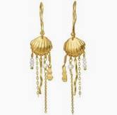 ZALE Earrings Gold in de groep Oorbellen / Pareloorbellen bij SCANDINAVIAN JEWELRY DESIGN (9901A)