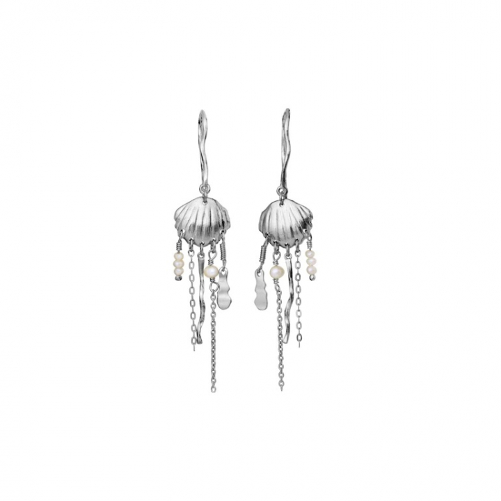 ZALE Earrings Silver in de groep Oorbellen / Pareloorbellen bij SCANDINAVIAN JEWELRY DESIGN (9901C)