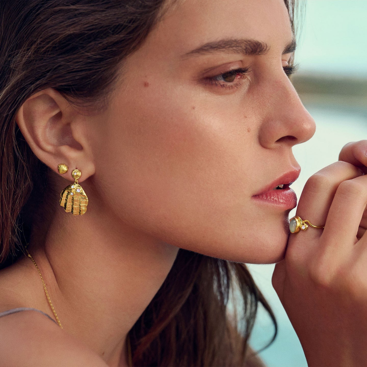  in de groep Oorbellen / Gouden oorbellen bij SCANDINAVIAN JEWELRY DESIGN (9902A)