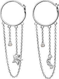 Nisha Earrings silver in de groep Oorbellen / Zilveren oorbellen bij SCANDINAVIAN JEWELRY DESIGN (9938C)