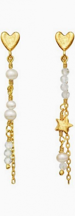 Silma Earrings Gold in de groep Oorbellen / Pareloorbellen bij SCANDINAVIAN JEWELRY DESIGN (9947A)