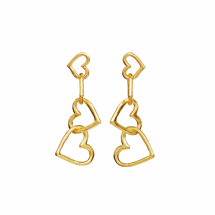 Bonnie Earrings Gold in de groep Oorbellen / Gouden oorbellen bij SCANDINAVIAN JEWELRY DESIGN (9958A)