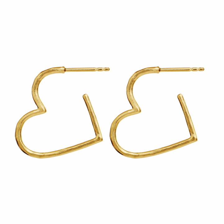 Laia Midi Earrings Gold in de groep Oorbellen / Gouden oorbellen bij SCANDINAVIAN JEWELRY DESIGN (9962A)