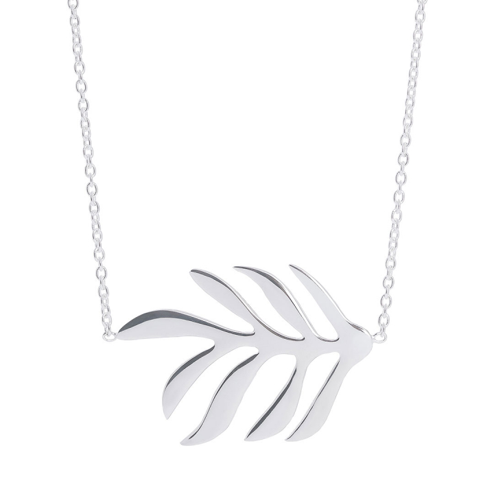 Autumn Leaf necklace Silver in de groep Kettingen / Zilveren kettingen bij SCANDINAVIAN JEWELRY DESIGN (ALF-N1L503-S)