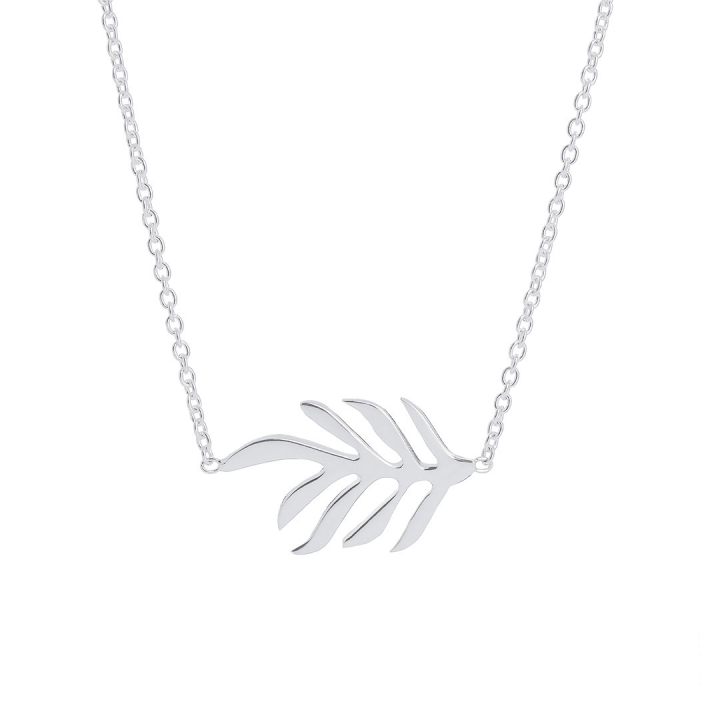 Autumn Leaf single necklace Silver in de groep Kettingen / Zilveren kettingen bij SCANDINAVIAN JEWELRY DESIGN (ALF-N1M451-S)