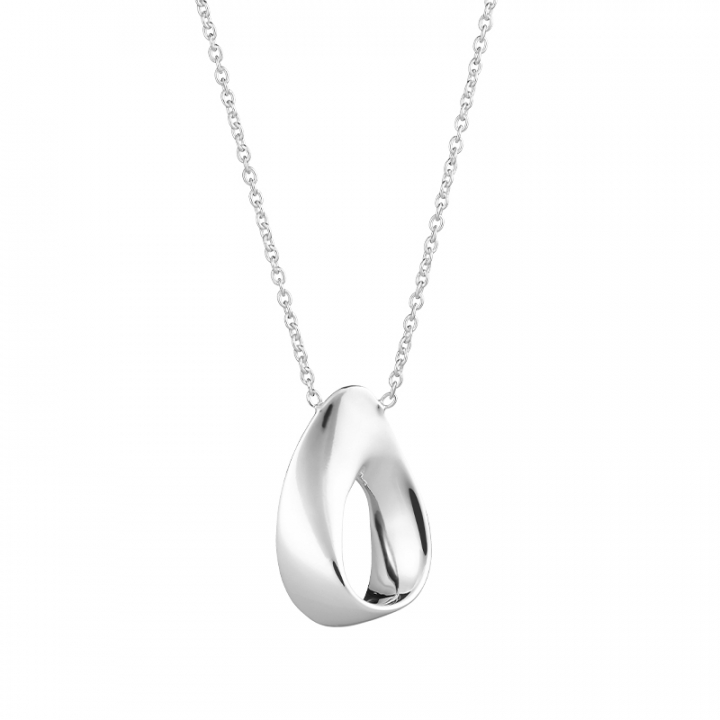 Aqua swirl Kettingen Zilver in de groep Kettingen / Zilveren kettingen bij SCANDINAVIAN JEWELRY DESIGN (AQA-N22M602-S)