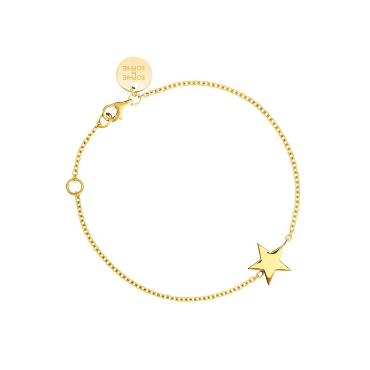 Star Armbanden (goud) in de groep Armbanden / Gouden armbanden bij SCANDINAVIAN JEWELRY DESIGN (B1223GPS0-OS)