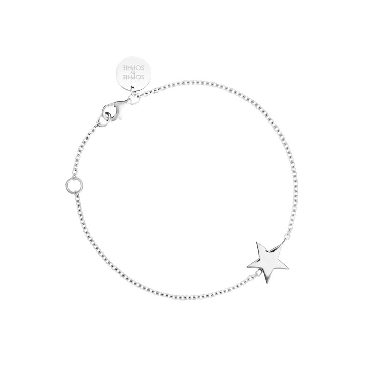 Star Armbanden (Zilver) in de groep Armbanden / Zilveren armbanden bij SCANDINAVIAN JEWELRY DESIGN (B1223RHS0-OS)