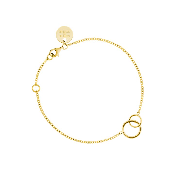 Circle Armbanden (goud) in de groep Armbanden / Gouden armbanden bij SCANDINAVIAN JEWELRY DESIGN (B1270GPS0-OS)