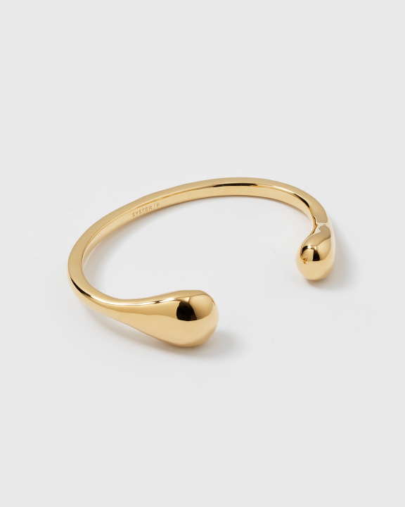 Bolded Drops Bangle Gold in de groep Armbanden / Gouden armbanden bij SCANDINAVIAN JEWELRY DESIGN (BG1275)