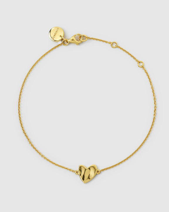 Friends Heart Bracelet Gold in de groep Armbanden / Gouden armbanden bij SCANDINAVIAN JEWELRY DESIGN (BG1291)