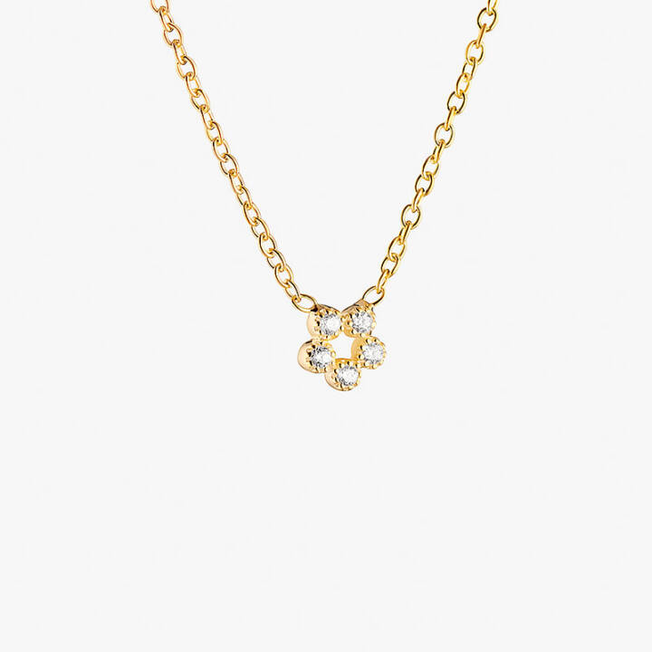 Bliss Kettingen Goud in de groep Kettingen / Diamanten kettingen bij SCANDINAVIAN JEWELRY DESIGN (BLS-N1S45D-G)