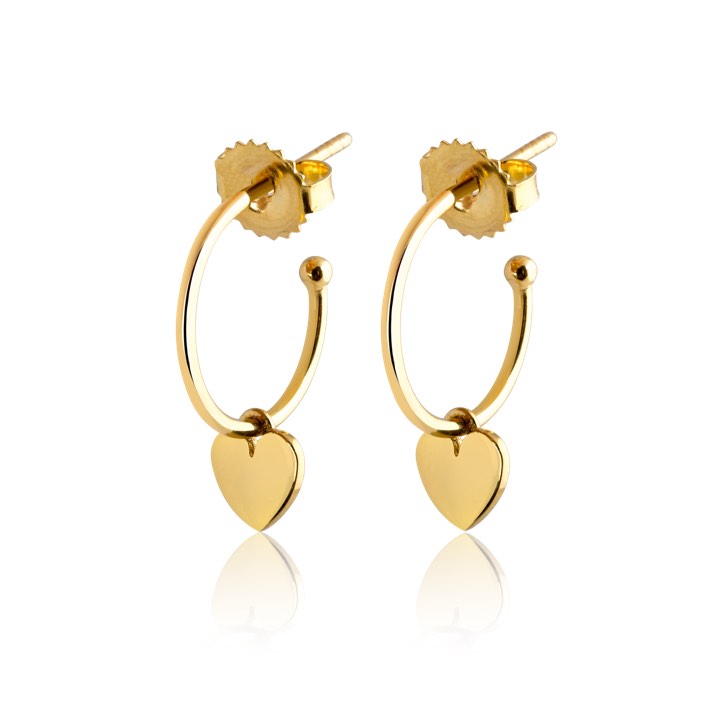 Product Image for SOPHIE by SOPHIE Mini Hoops Oorbel Heart (goud)