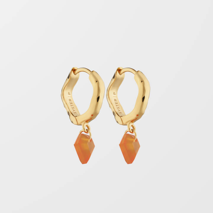 Product Image for SYSTER P Diamona Carnelian Oorbel Gold