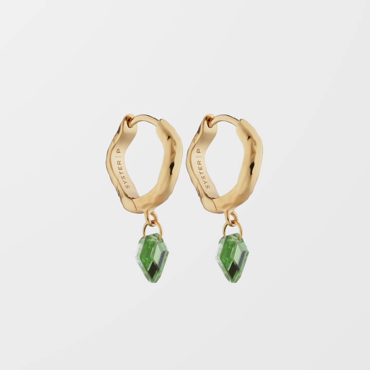 Product Image for SYSTER P Diamona Green Quartz Oorbel Gold