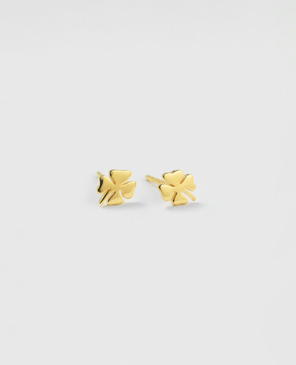 Bring Me Luck Stud Earrings Gold in de groep Oorbellen / Gouden oorbellen bij SCANDINAVIAN JEWELRY DESIGN (EG1250)