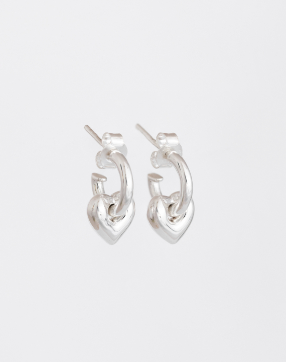 Product Image for SYSTER P La La Love Fat Heart Oorbel Zilver