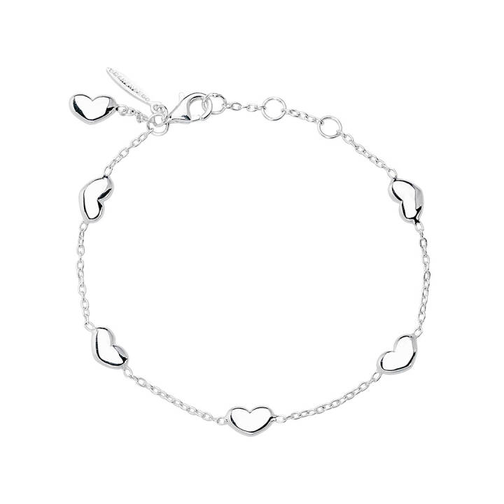 Loving heart medium Armbanden Zilver in de groep Armbanden / Zilveren armbanden bij SCANDINAVIAN JEWELRY DESIGN (LHT-B3M181-S)