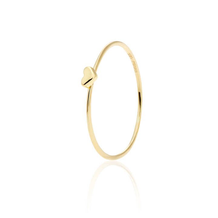 Loving Heart drop ring 16,5 Goud in de groep Ringen / Gouden ringen bij SCANDINAVIAN JEWELRY DESIGN (LHT-R10160-G)