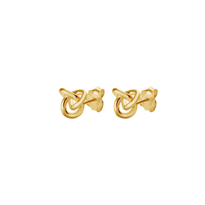 Le knot drop Oorbel Goud in de groep Oorbellen / Gouden oorbellen bij SCANDINAVIAN JEWELRY DESIGN (LKT-E10000-G)
