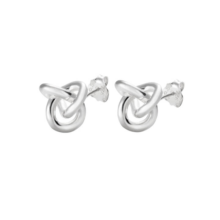 Le knot Oorbel Zilver in de groep Oorbellen / Zilveren oorbellen bij SCANDINAVIAN JEWELRY DESIGN (LKT-E1M000-S)