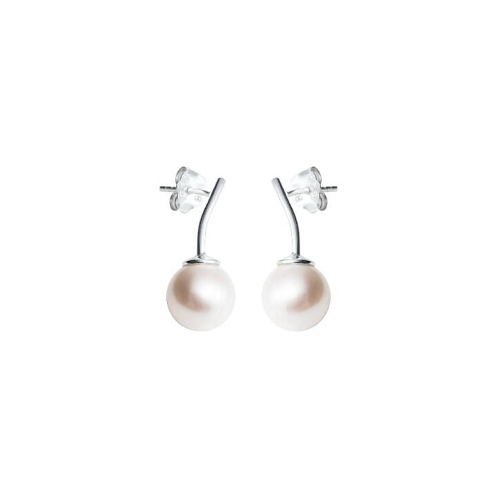 Le pearl Oorbel Zilver in de groep Oorbellen / Pareloorbellen bij SCANDINAVIAN JEWELRY DESIGN (LPL-E1M000-S)