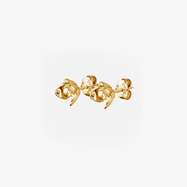 Lotus Oorbel Goud in de groep Oorbellen / Gouden oorbellen bij SCANDINAVIAN JEWELRY DESIGN (LTS-E1S000-G)