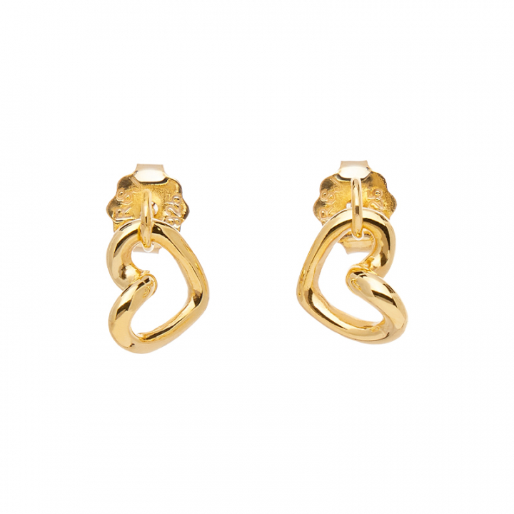 Love Vibe drop studs gold in de groep Oorbellen / Gouden oorbellen bij SCANDINAVIAN JEWELRY DESIGN (LVE-E14S00-G)