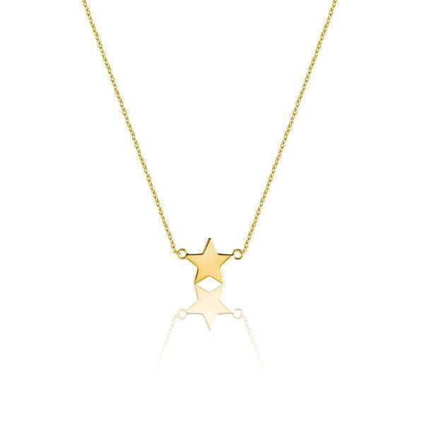 Mini Star Kettingen (goud) in de groep Kettingen / Gouden kettingen bij SCANDINAVIAN JEWELRY DESIGN (N1456GPS0-OS)