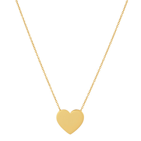 Heart Large Kettingen (goud) 42 cm in de groep Kettingen / Gouden kettingen bij SCANDINAVIAN JEWELRY DESIGN (N2103GPS0-OS)