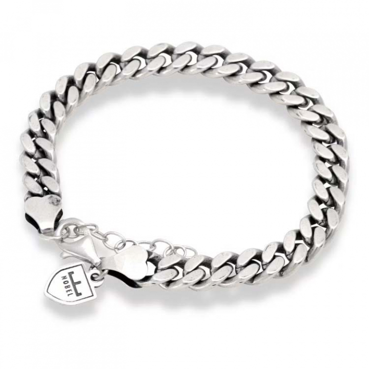 ZilverArmbanden pansar 19,5+3cm in de groep Armbanden bij SCANDINAVIAN JEWELRY DESIGN (NB19014)