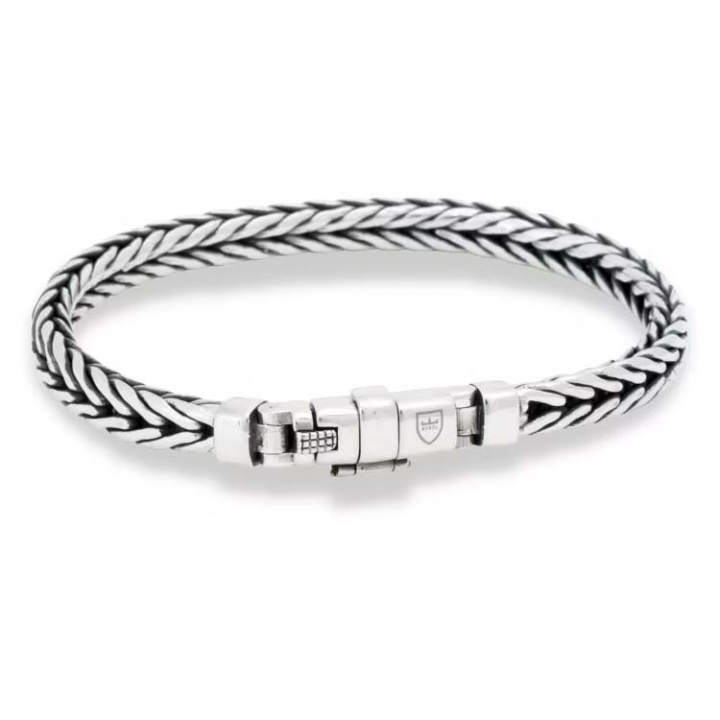 ZilverArmbanden flätat in de groep Armbanden / Zilveren armbanden bij SCANDINAVIAN JEWELRY DESIGN (NB19016)