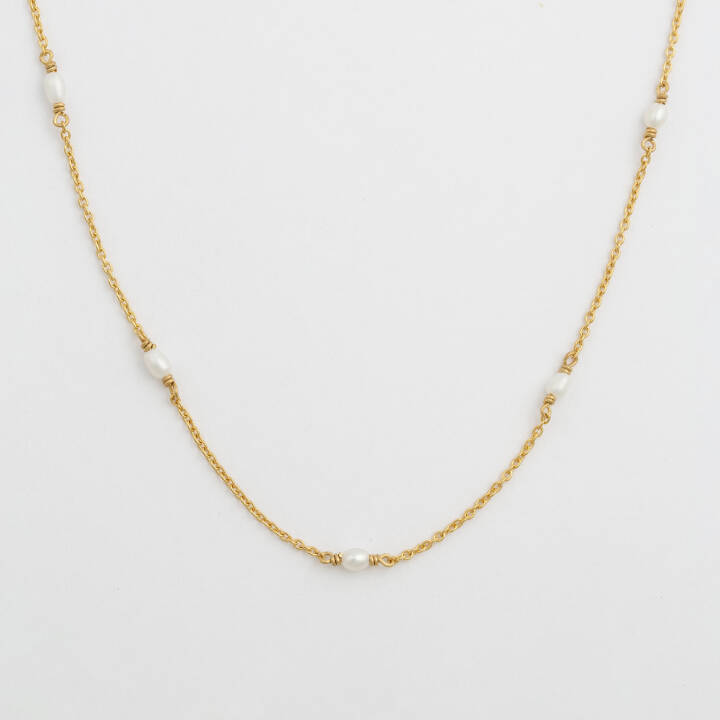 Treasure Multi Pearl Kettingen Gold in de groep Kettingen / Gouden kettingen bij SCANDINAVIAN JEWELRY DESIGN (NG1354)