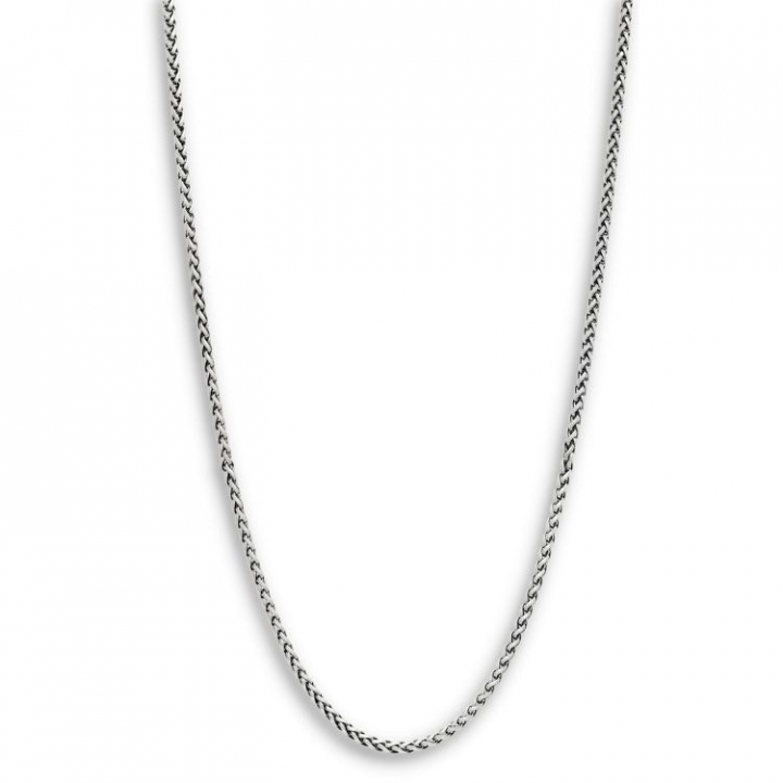 Product Image for NOBEL by BILLGREN SilverNecklace Oxiderat flätat 50+5cm