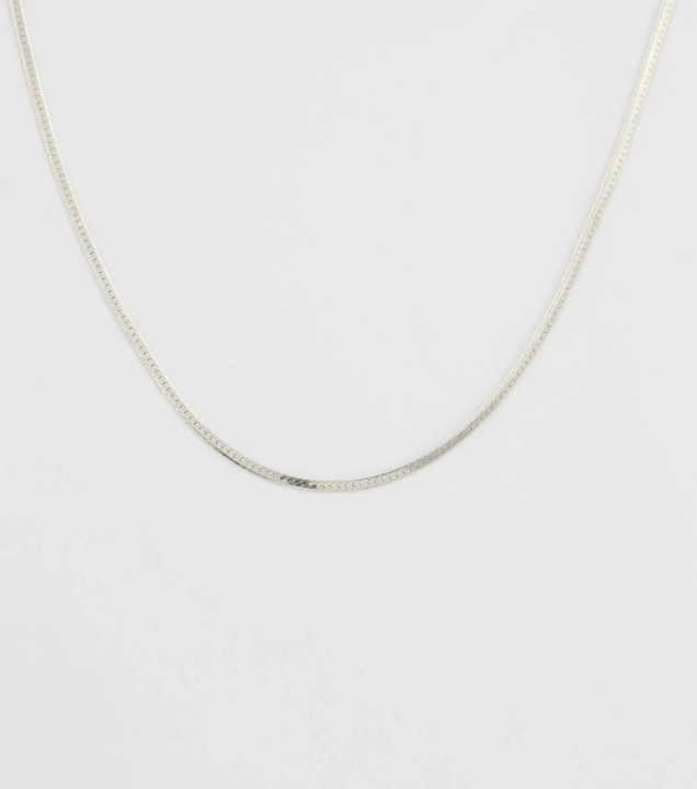Herringbone Choker Kettingen Zilver in de groep Kettingen / Zilveren kettingen bij SCANDINAVIAN JEWELRY DESIGN (NS1284)
