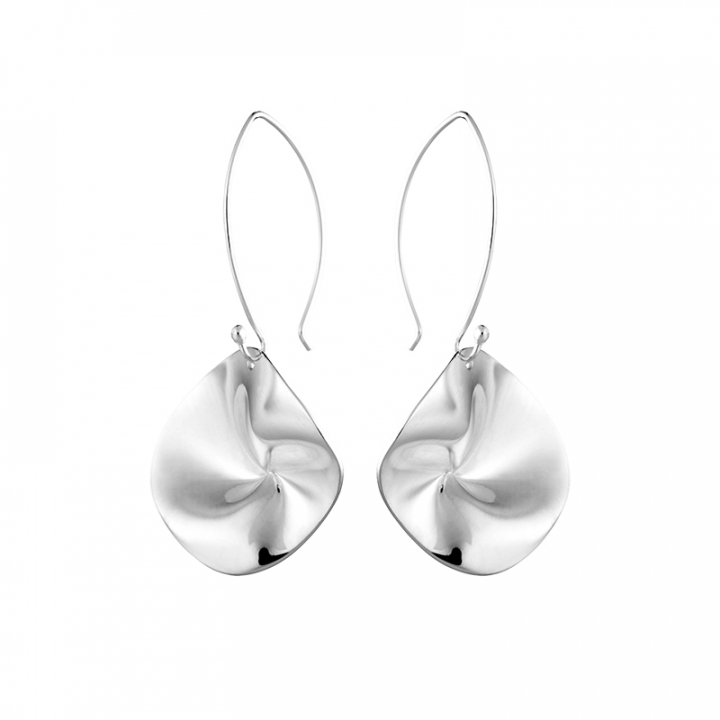 Pacific Oorbel Zilver in de groep Oorbellen / Zilveren oorbellen bij SCANDINAVIAN JEWELRY DESIGN (PCC-E2M000-S)