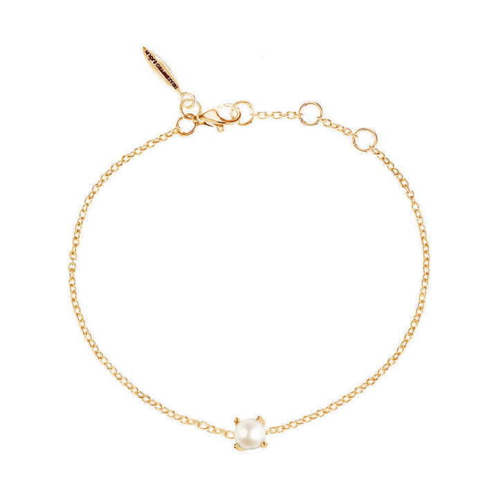 Petite Pearl Armbanden Goud in de groep Armbanden / Gouden armbanden bij SCANDINAVIAN JEWELRY DESIGN (PPL-B1M181-G)