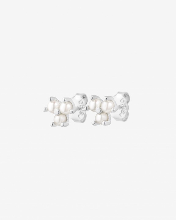 Petite Star pearl studs/Oorbel in de groep Oorbellen / Pareloorbellen bij SCANDINAVIAN JEWELRY DESIGN (PSR-E1M000-S)