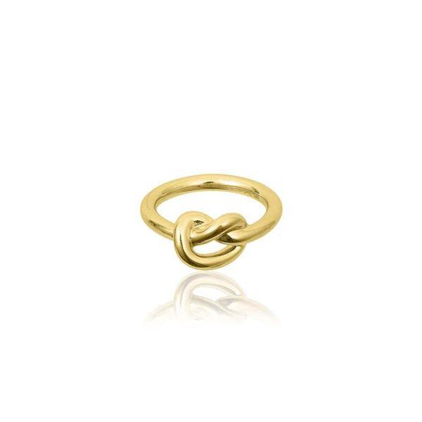Knot Ring (goud) in de groep Ringen bij SCANDINAVIAN JEWELRY DESIGN (R1641GPS0)