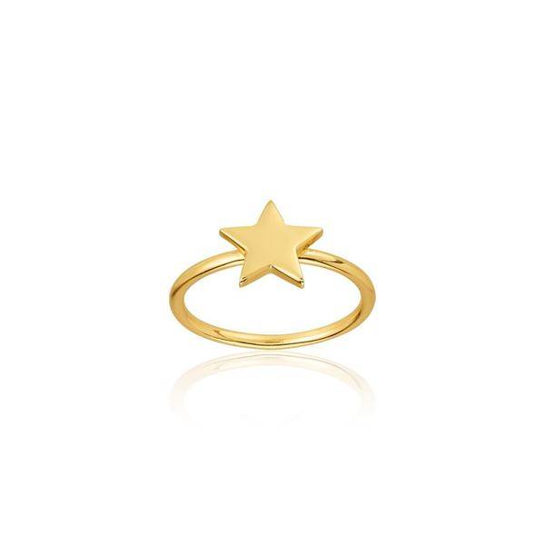 Star Ring (goud) in de groep Ringen bij SCANDINAVIAN JEWELRY DESIGN (R2103GPS0)