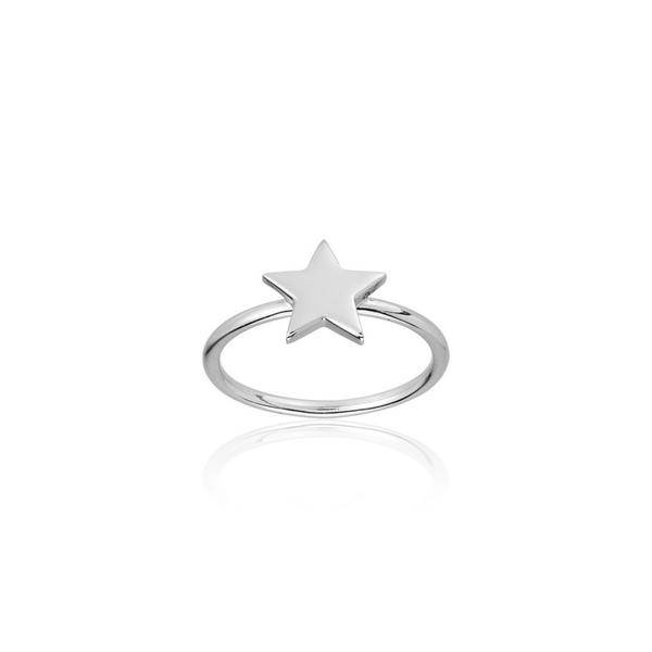 Star Ring (Zilver) in de groep Ringen bij SCANDINAVIAN JEWELRY DESIGN (R2103RHS0)