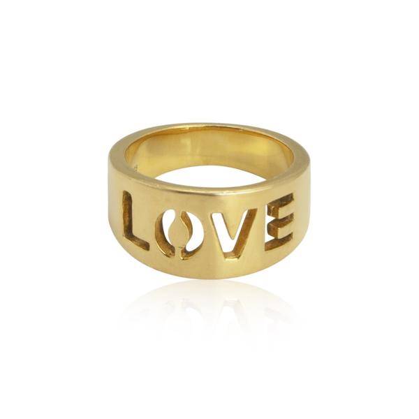 Love Ring (goud) in de groep Ringen bij SCANDINAVIAN JEWELRY DESIGN (R2106GPS0)