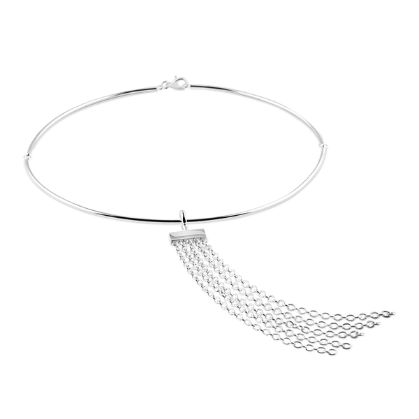 Fringe Wide Hanger Zilver in de groep Last Chance / Kettingen bij SCANDINAVIAN JEWELRY DESIGN (S060-P)