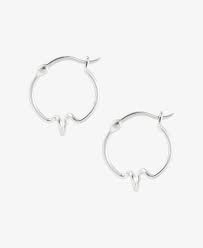 HOOPS Heartbeat Silver in de groep Oorbellen / Zilveren oorbellen bij SCANDINAVIAN JEWELRY DESIGN (S08097S)