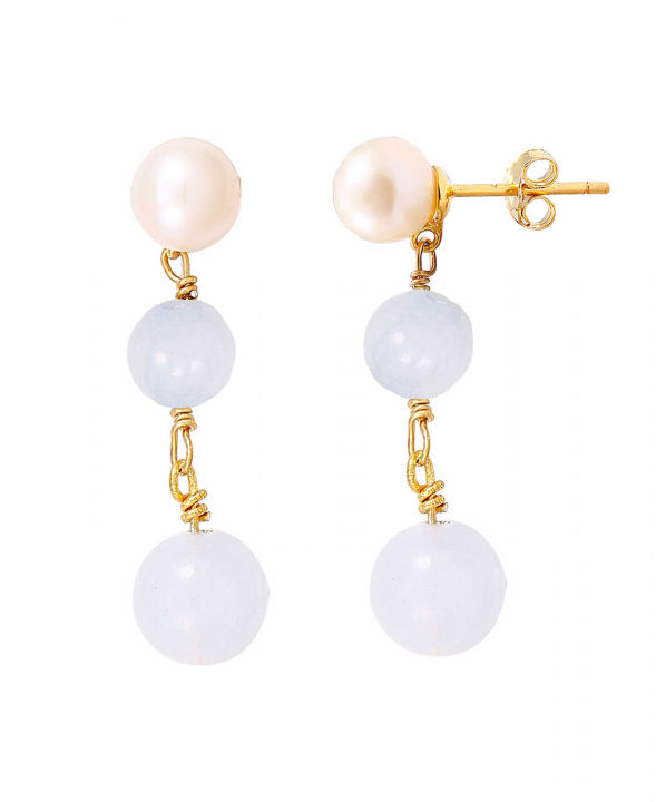 Fabienne earrings in de groep Oorbellen / Pareloorbellen bij SCANDINAVIAN JEWELRY DESIGN (S08517G)