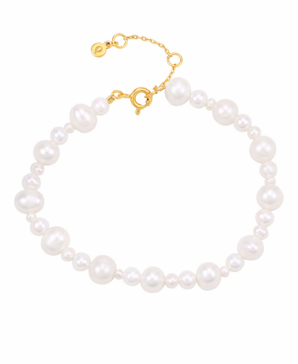 Josephine Bracelet Gold in de groep Armbanden / Gouden armbanden bij SCANDINAVIAN JEWELRY DESIGN (S08559G)